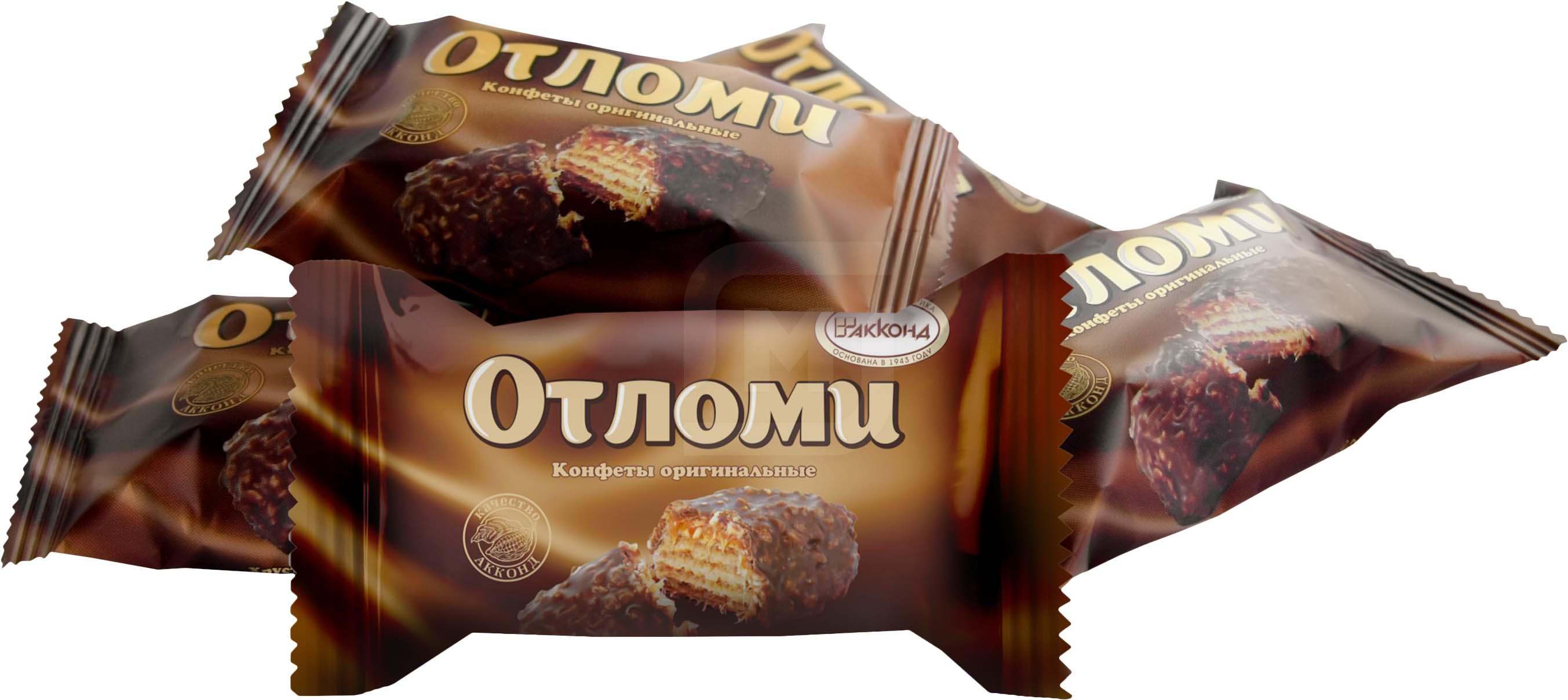 Вафельные конфеты Акконд Отломи карамельные 200 г