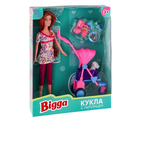 Кукла Bigga с питомцем