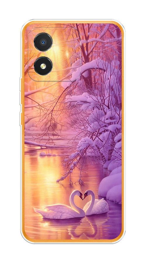 

Чехол на Honor X5 "Зима 1", Фиолетовый;желтый, 6120950-2