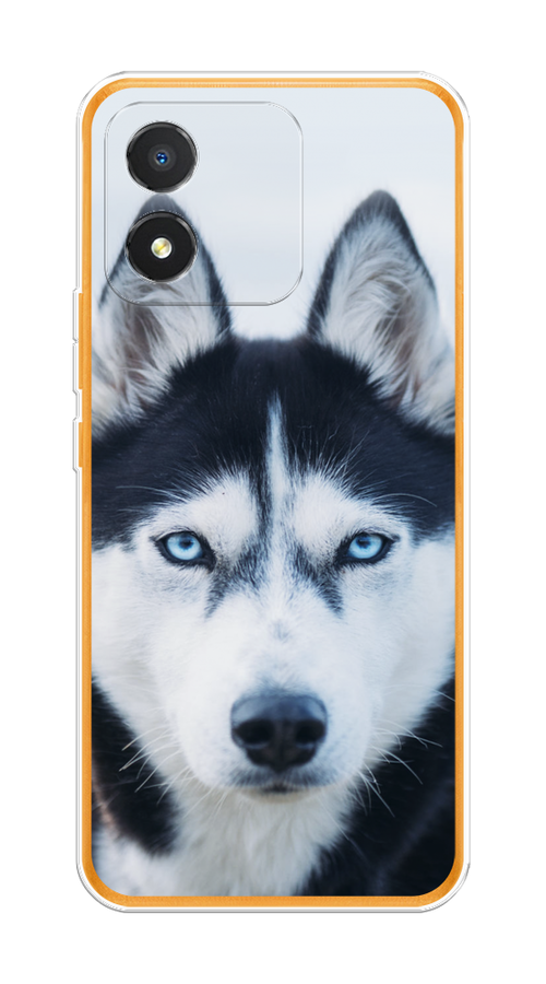 

Чехол на Honor X5 "Хаски 2", Синий;белый, 6120950-1