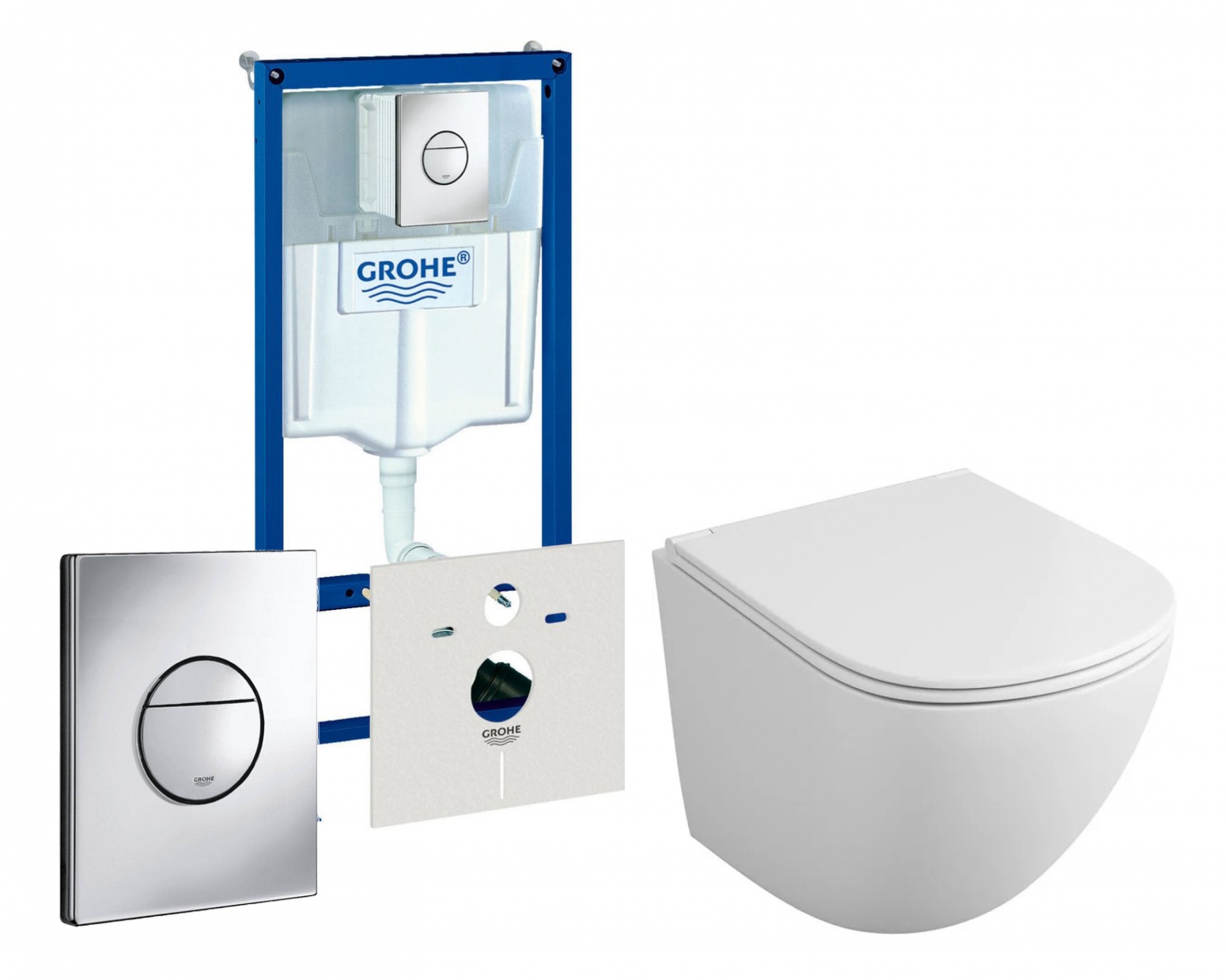 

Комплект: инсталляция Grohe Rapid SL + унитаз Cirkel-H + кнопка хром