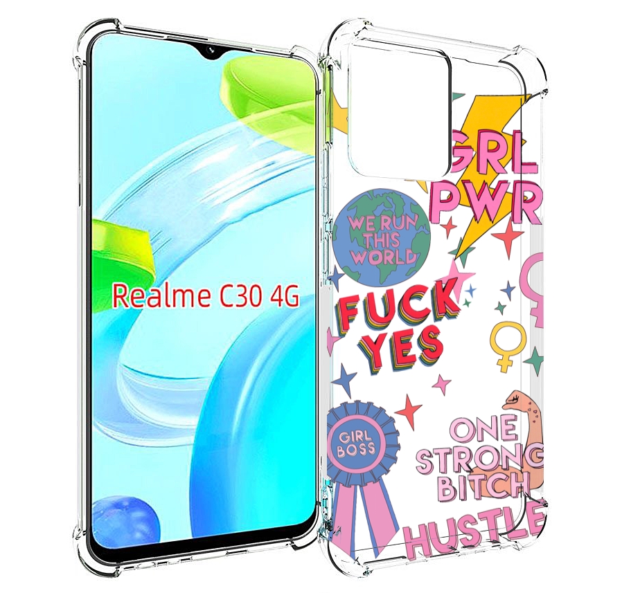 

Чехол MyPads девушки-боссы женский для Realme C30 4G / Narzo 50i Prime, Прозрачный, Tocco
