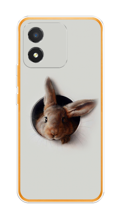 

Чехол на Honor X5 "Любопытный кролик", Серый;коричневый, 6120950-1