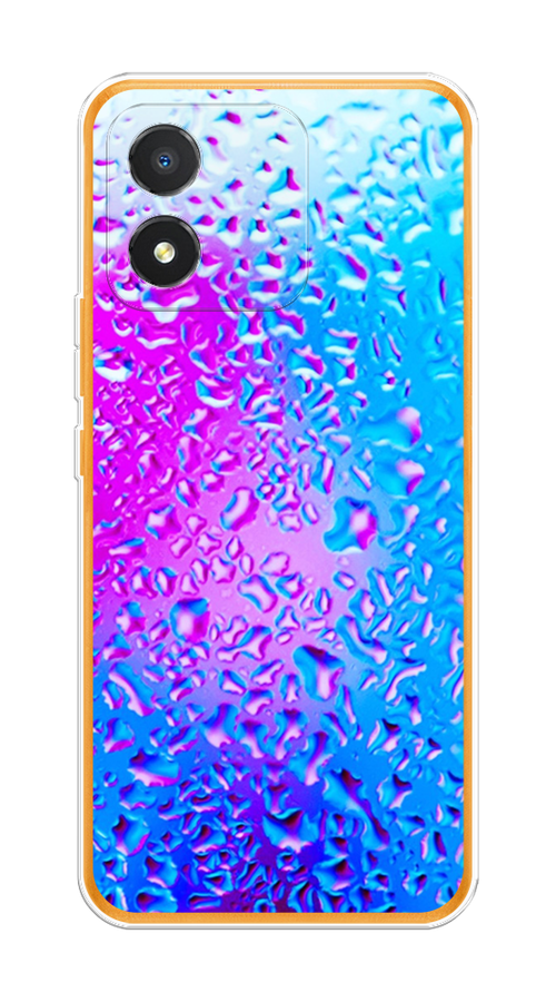 

Чехол на Honor X5 "Капли на стекле", Бирюзовый;розовый, 6120950-3