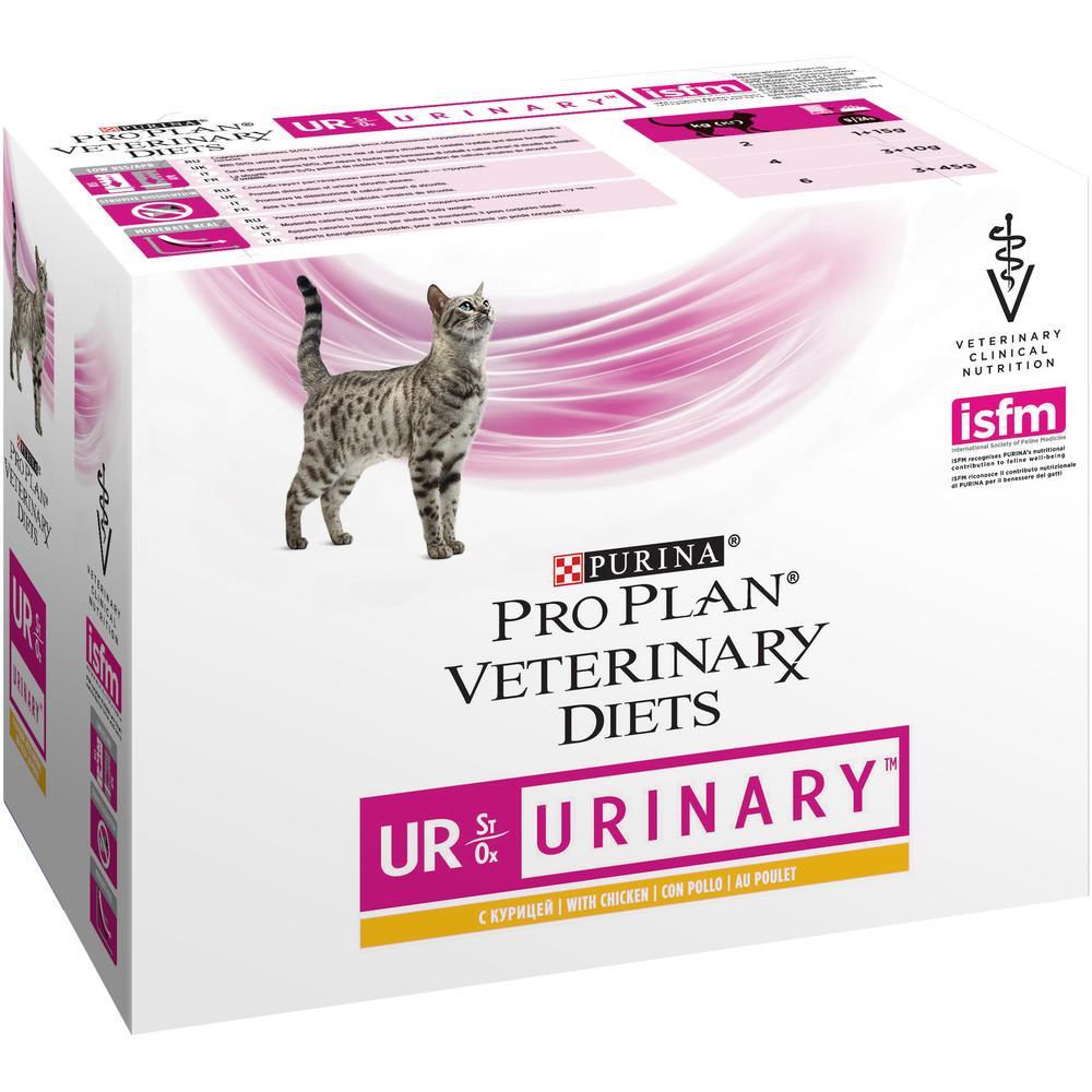 фото Влажный корм для кошек pro plan veterinary diets ur, курица, 40шт по 85г