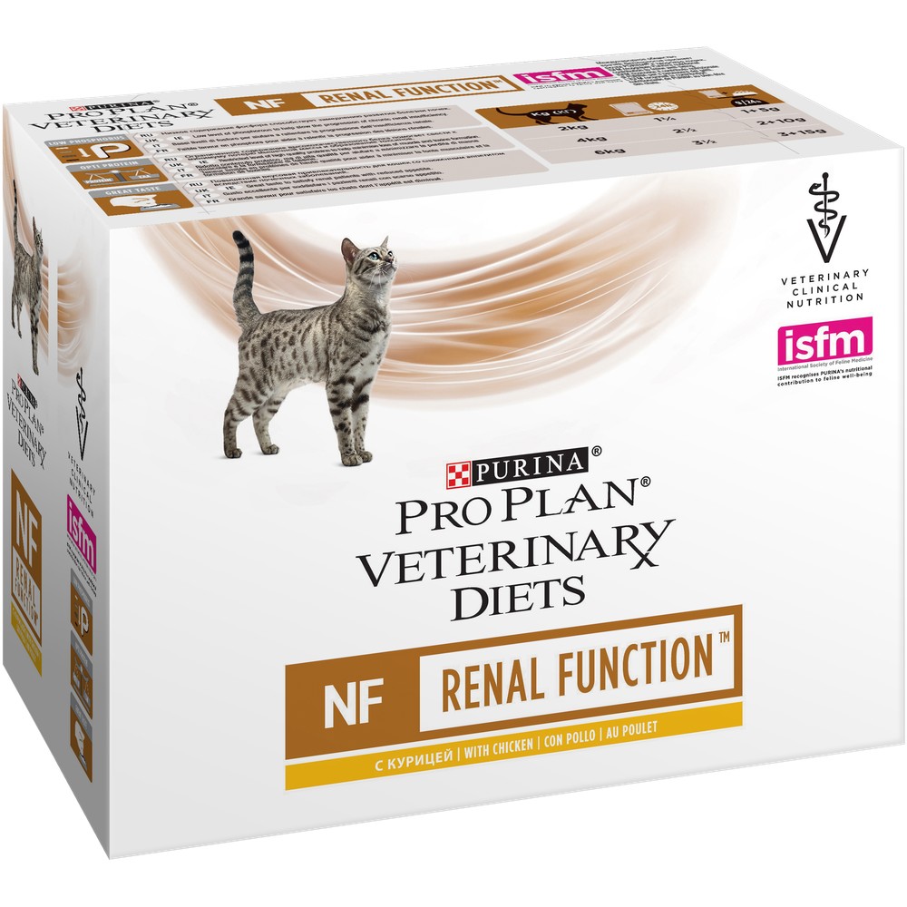 фото Влажный корм для кошек pro plan veterinary diets nf, курица, 40шт по 85г