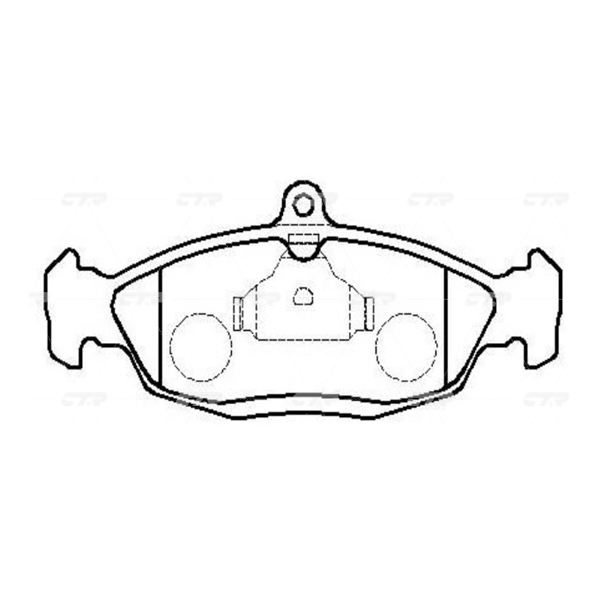 

Тормозные колодки Ctr gk0272