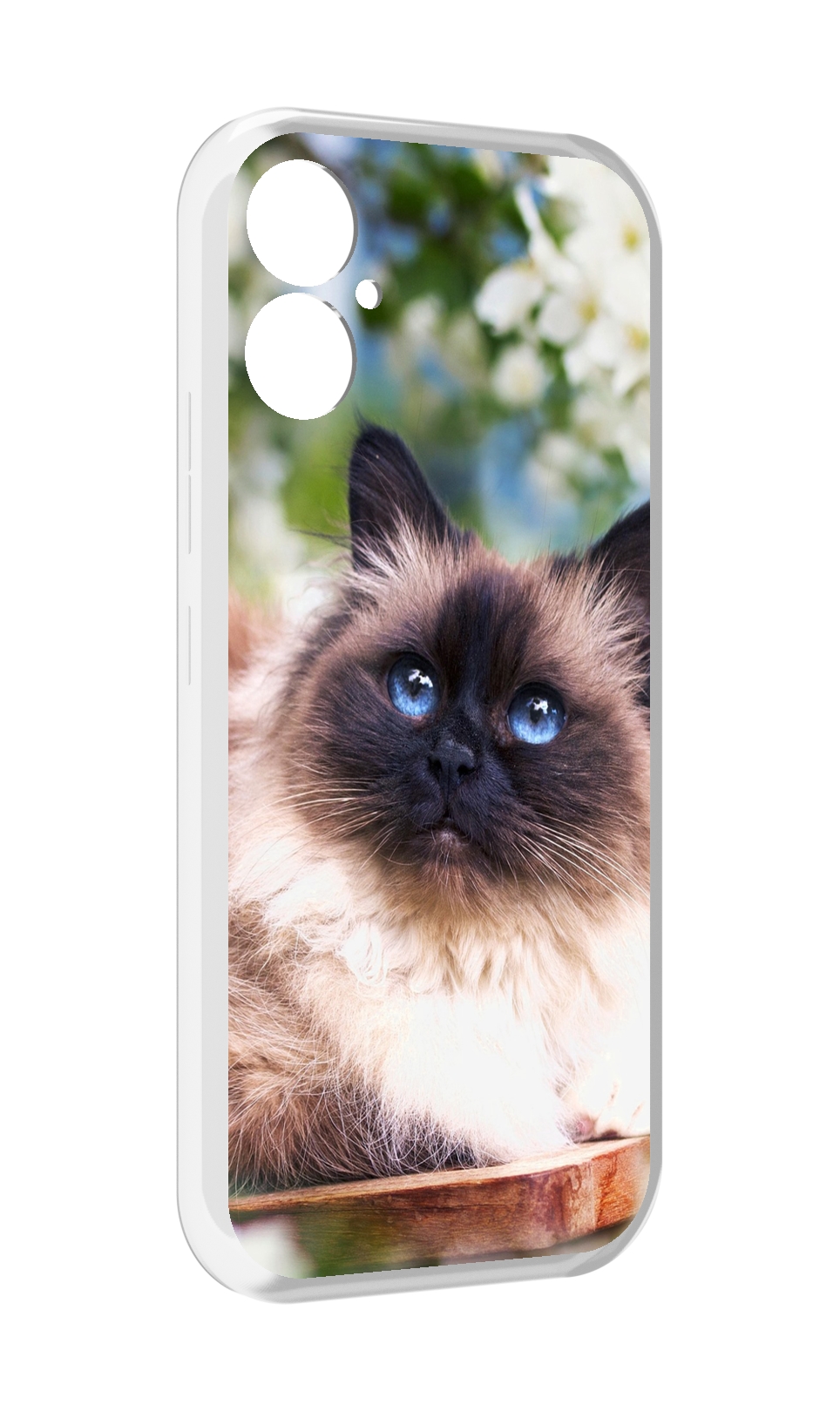 

Чехол MyPads порода кошка Бирман для Tecno Spark 9 Pro \ Spark 9T, Прозрачный, Tocco