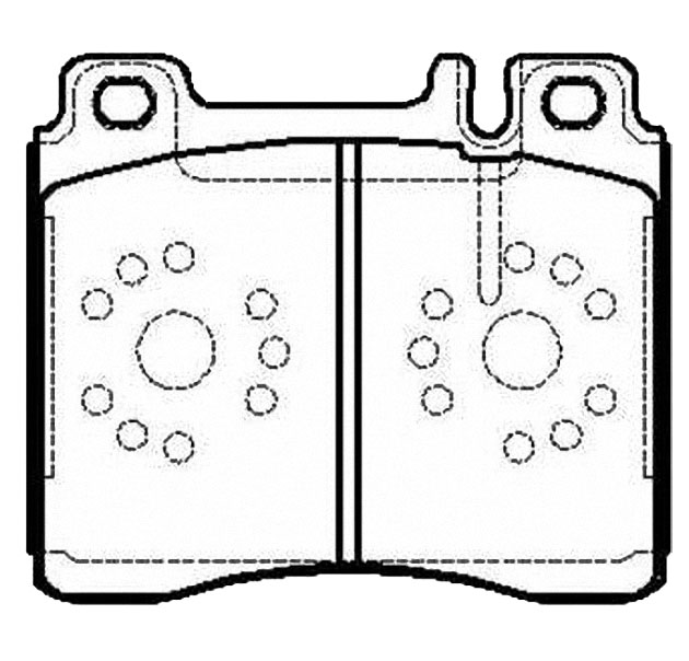 

Колодки тормозные MERCEDES передние CTR GK0029