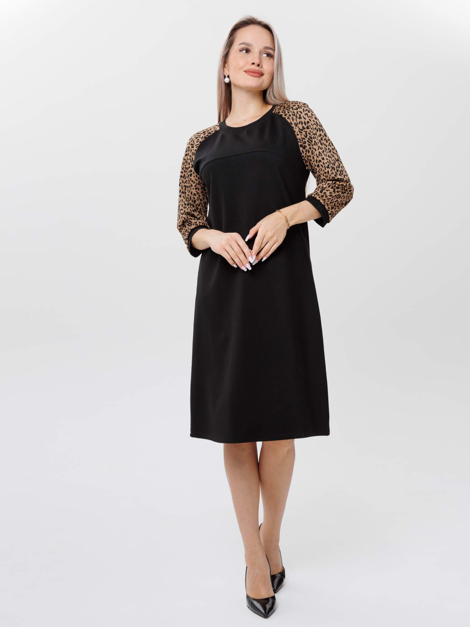 

Платье женское N.E.W.image П-182 черное 50 RU, Черный, П-182