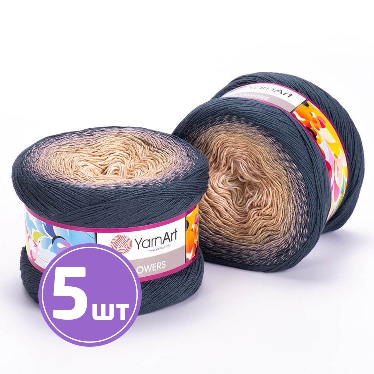 

Пряжа YarnArt Flowers 297 мультиколор 5 шт по 250 г, Разноцветный
