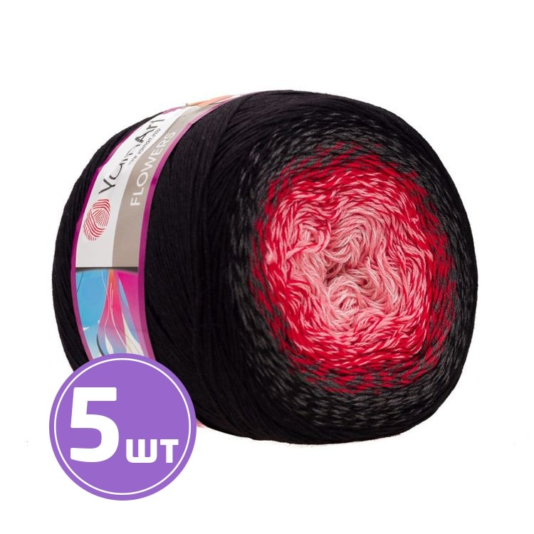 

Пряжа YarnArt Flowers 282 мультиколор 5 шт по 250 г, Разноцветный