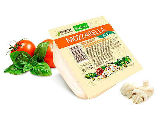 

Сыр полутвердый Bonfesto Моцарелла Пицца бзмж 40% 400 г