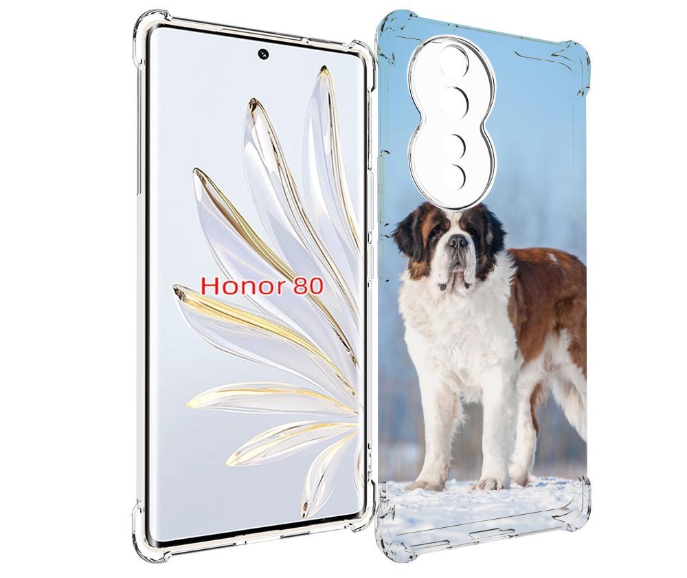 

Чехол MyPads сенбернар для Honor 80, Прозрачный, Tocco