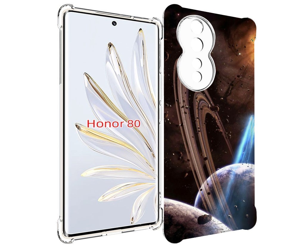 

Чехол MyPads сатурн в космосе для Honor 80, Прозрачный, Tocco