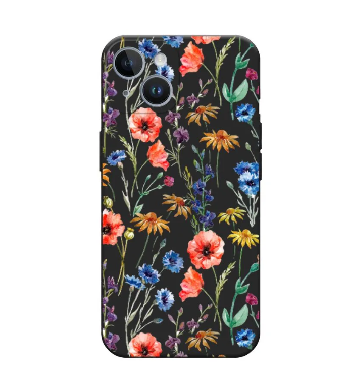 

Чехол Awog на Apple iPhone 14 / Айфон 14 "Маки и васильки фон", 15152-1