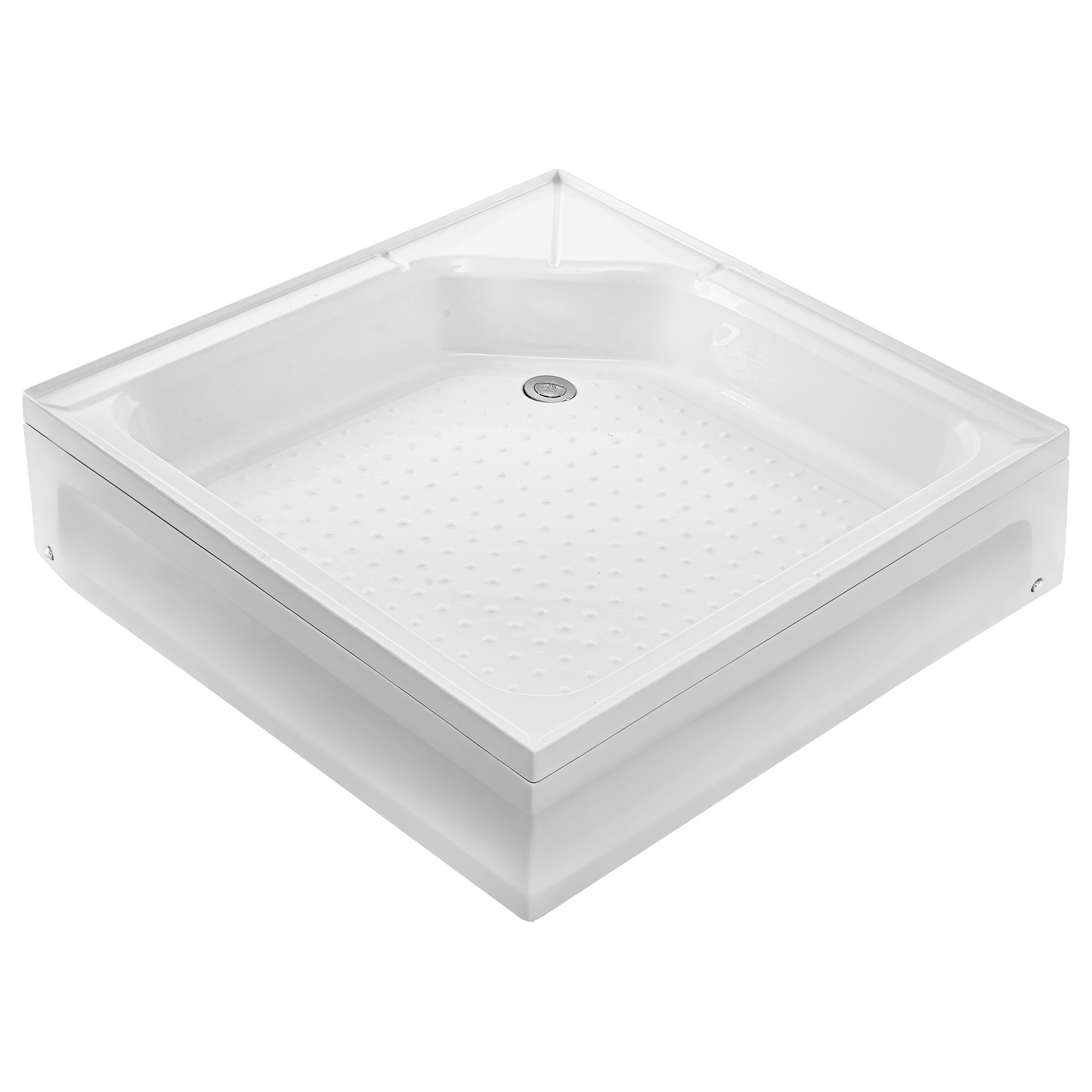 

Поддон для душа WEMOR 80/24 S квадратный 800*800*240 мм с сифоном, WEMOR 80/24 S квадратный комплект