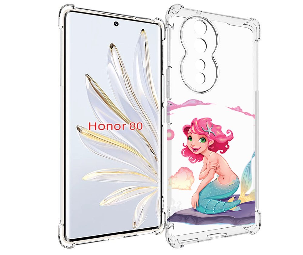 

Чехол MyPads русалочка для Honor 80, Прозрачный, Tocco