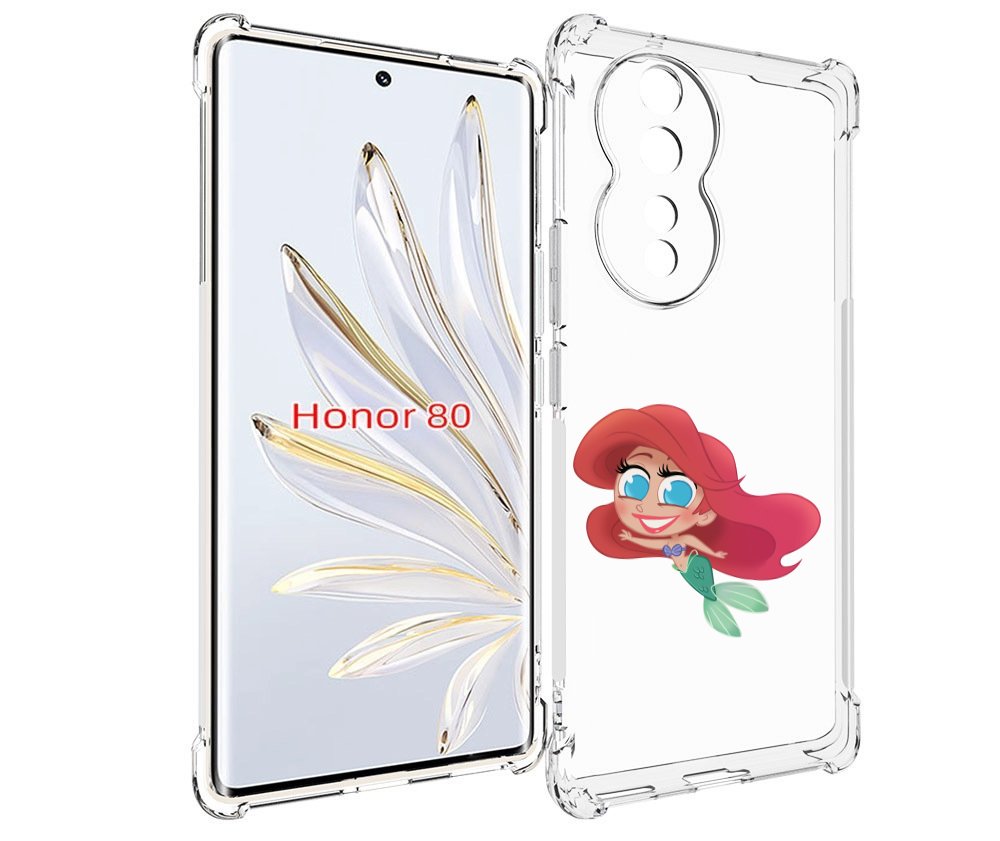 

Чехол MyPads русалка-мулатка для Honor 80, Прозрачный, Tocco