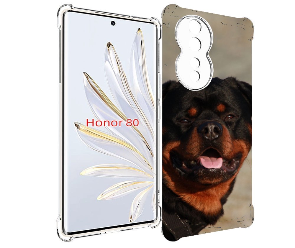 

Чехол MyPads ротвеллер 2 для Honor 80, Прозрачный, Tocco