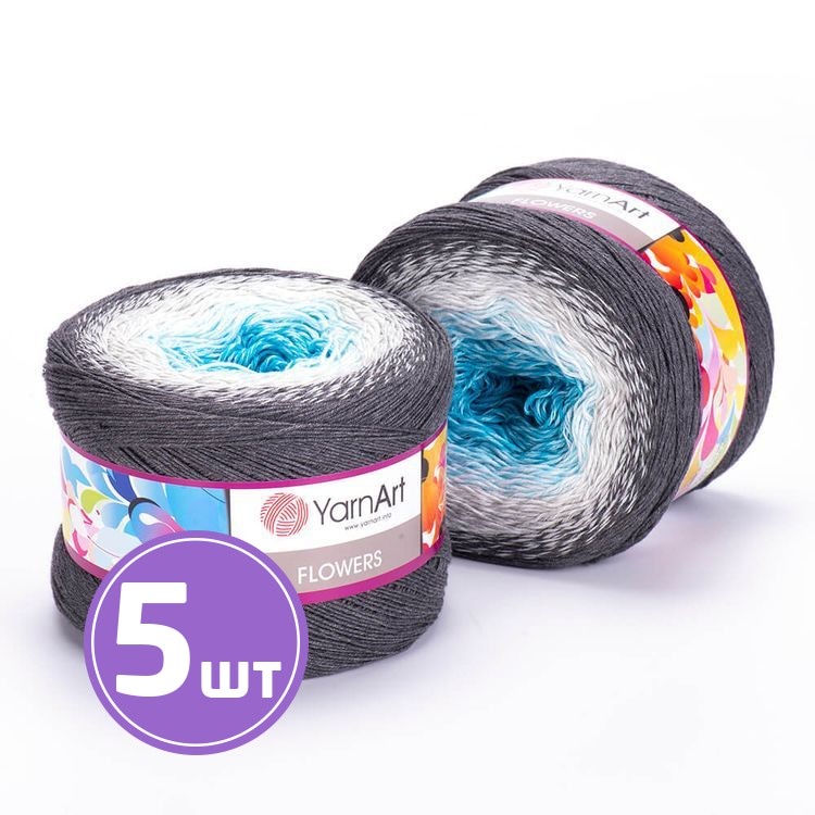 

Пряжа YarnArt Flowers 251 мультиколор 5 шт по 250 г, Разноцветный