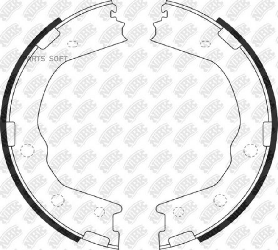 

Колодки Стояночного Тормоза Nibk Fn0702 208 Х 36 NiBK арт. FN0702