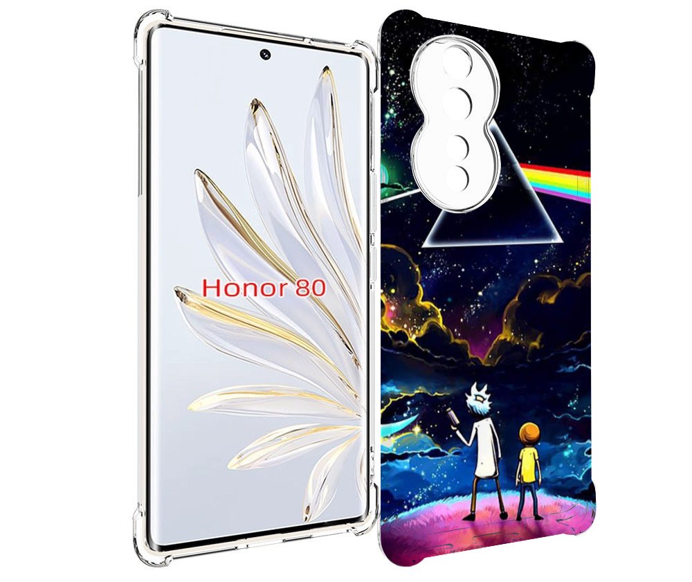 

Чехол MyPads рик и морти в космосе для Honor 80, Прозрачный, Tocco
