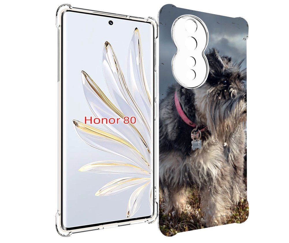 

Чехол MyPads ризеншнауцер 2 для Honor 80, Прозрачный, Tocco