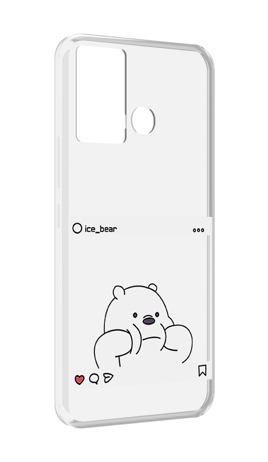 

Чехол MyPads ледяной-медведь для Infinix Hot 12 Play, Прозрачный, Tocco