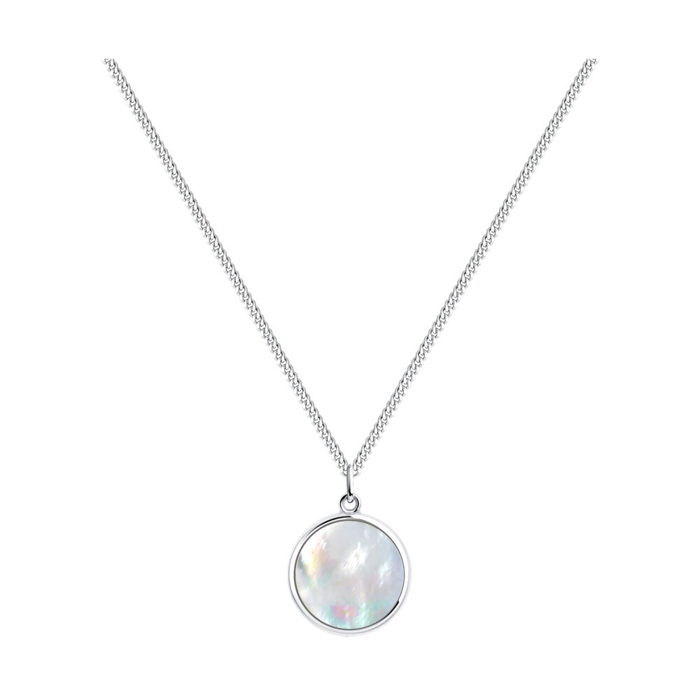 

Колье из серебра 40-45 см SOKOLOV 83070051, перламутр, 83070051