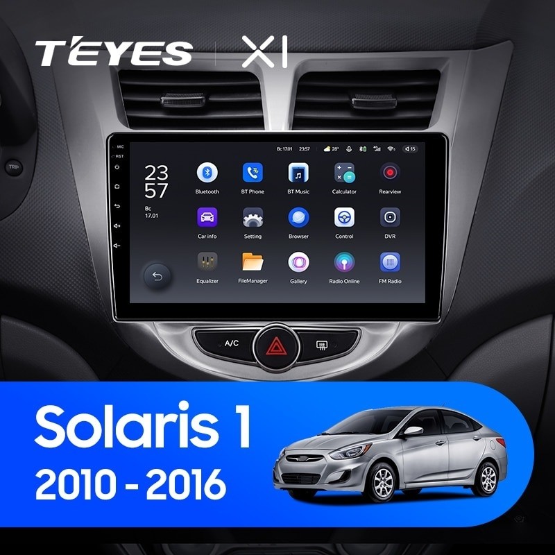 Автомобильная магнитола Teyes X1 4G 232 Hyundai Solaris 1 2010-2016 2560000₽