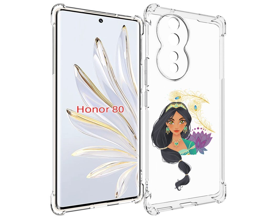 

Чехол MyPads принцесса-из-алладина женский для Honor 80, Прозрачный, Tocco