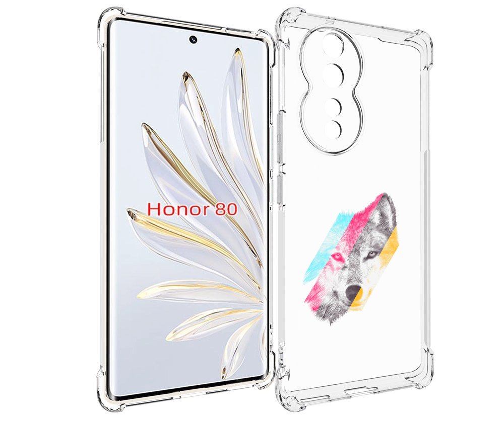 

Чехол MyPads волк градиент для Honor 80, Прозрачный, Tocco