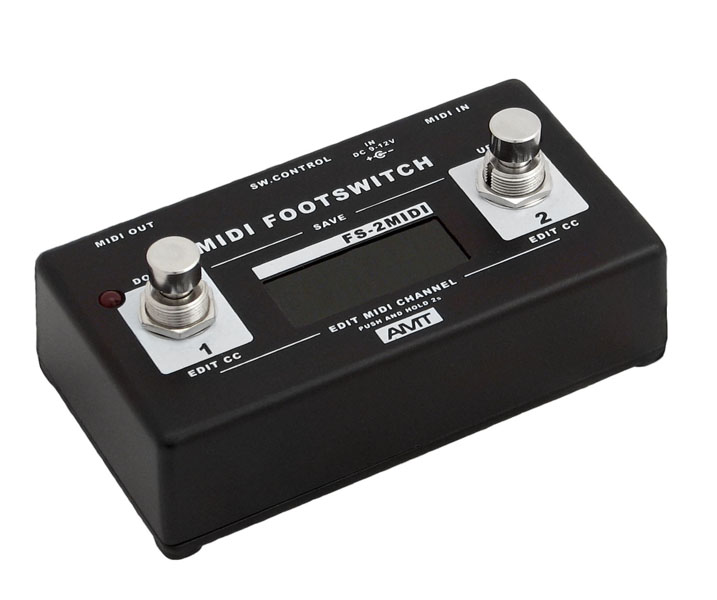 

MIDI-футсвитч для комбо-усилителей и предусилителей, AMT Electronics FS-2-M