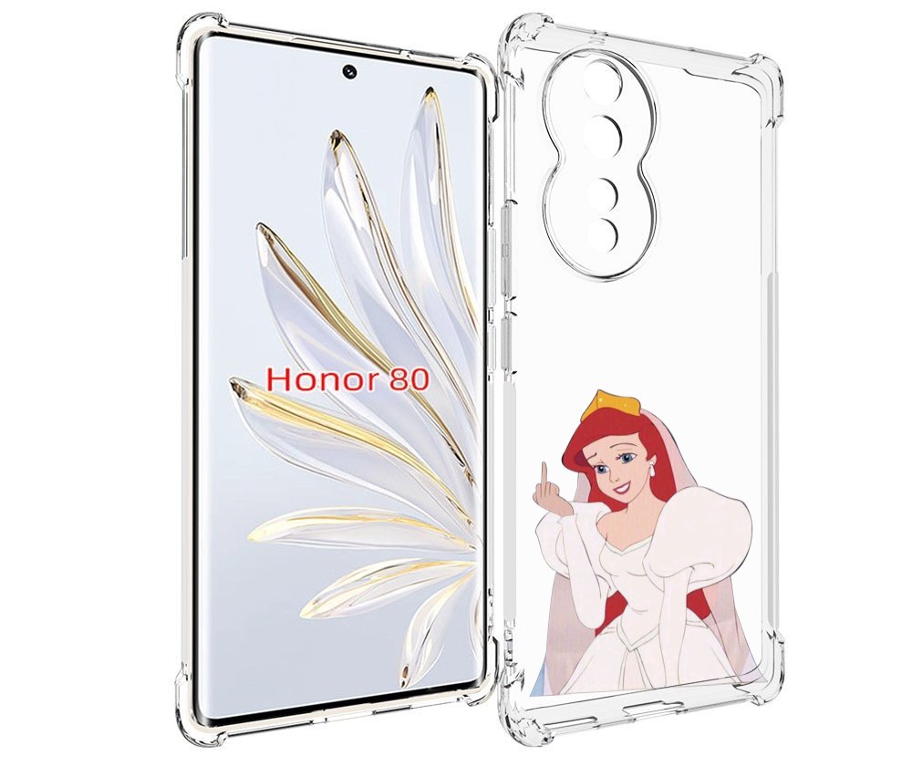 

Чехол MyPads принцесса-Русалочка-Ариель женский для Honor 80, Прозрачный, Tocco