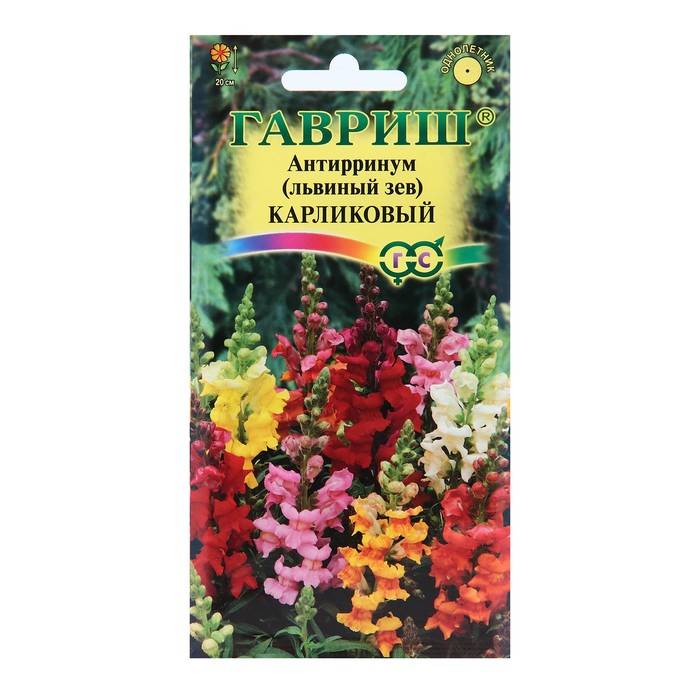 

Семена цветов Антирринум (Львиный зев) "Карликовый", смесь, 0,05 г (4 шт.)