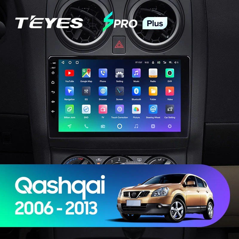 Автомобильная магнитола Teyes SPRO Plus 464 Nissan Qashqai 1 J10 2006-2013 F1 3280000₽