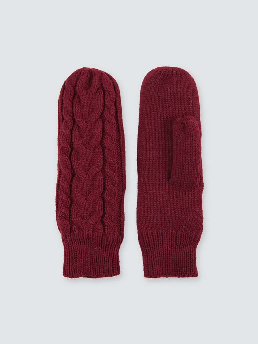 

Варежки женские Marmalato 901-012 бордовые, one size, 901-012