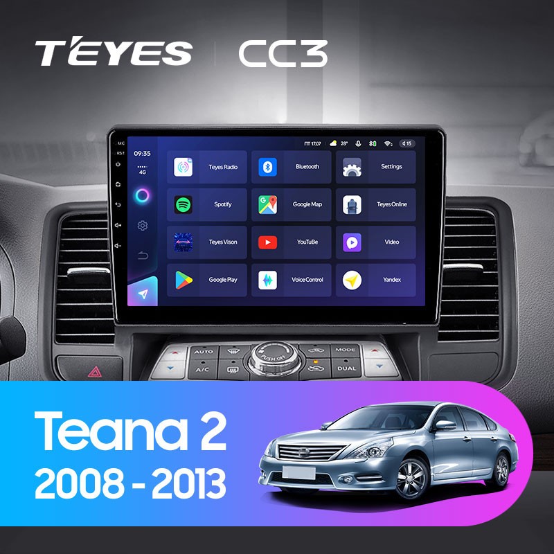 Автомобильная магнитола Teyes CC3 432 Nissan Teana J32 2008-2013 Тип-А 4087500₽