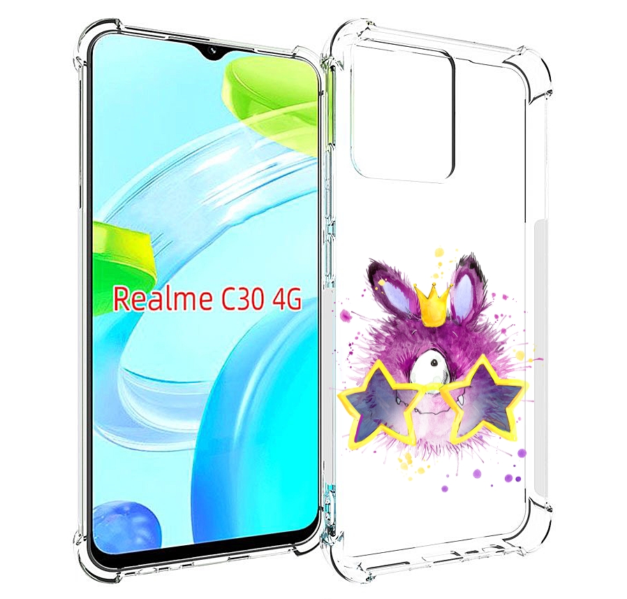 

Чехол MyPads Шуршуля для Realme C30 4G / Narzo 50i Prime, Прозрачный, Tocco