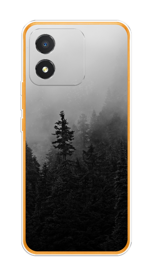 

Чехол на Honor X5 "Туманный лес", Серый;черный, 6120950-2