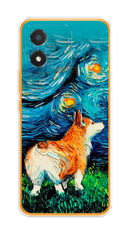 

Чехол на Honor X5 "Корги звёздная ночь", Коричневый;белый;зеленый, 6120950-1