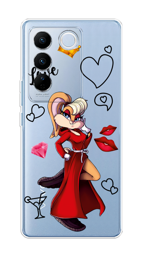 

Чехол на Vivo V27/V27 Pro "Rich Lola Bunny", Красный;бежевый;оранжевый, 268550-6