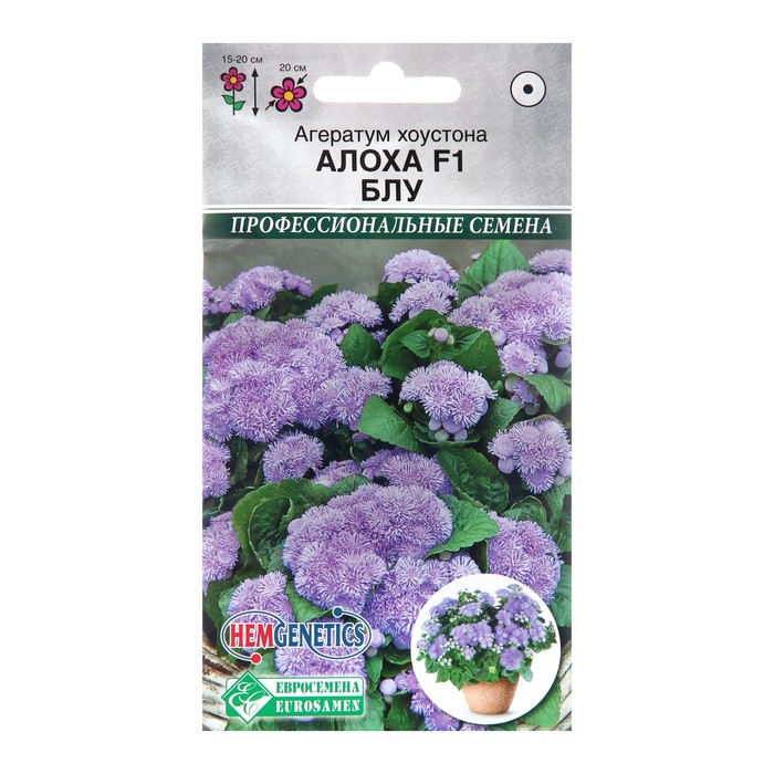 

Семена цветов Агератум хоустона "Алоха Блу", F1, драже, 5 шт (2 шт.)