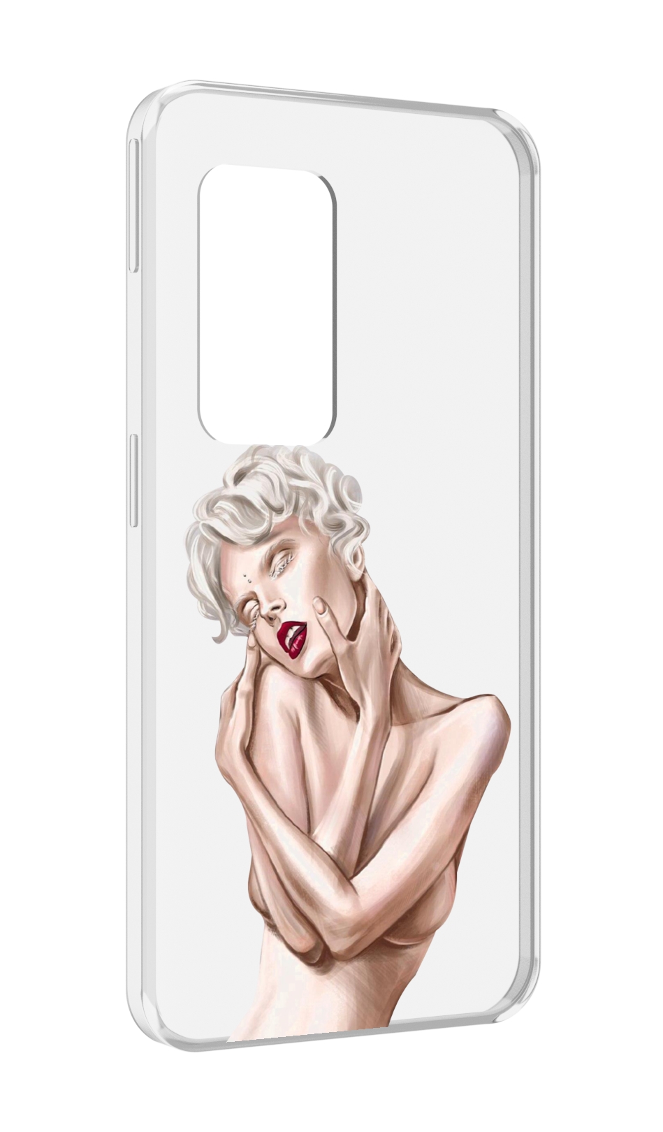 

Чехол MyPads Мигера женский для UleFone Power Armor X11 Pro, Прозрачный, Tocco