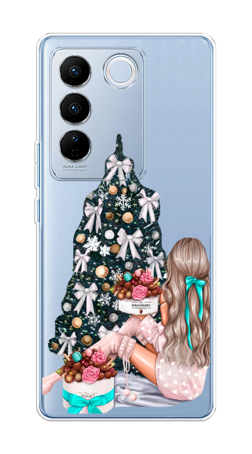 

Чехол на Vivo V27/V27 Pro "New Year", Зеленый;бежевый;голубой, 268550-5