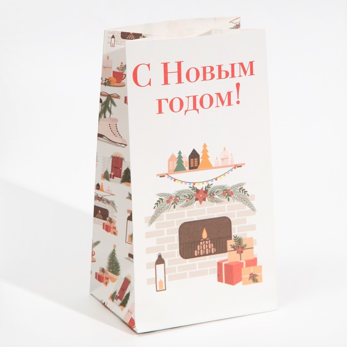 

Пакет без ручек «Новогоднее настроение», 10 х 19.3 х 7 см(10 шт.), Разноцветный