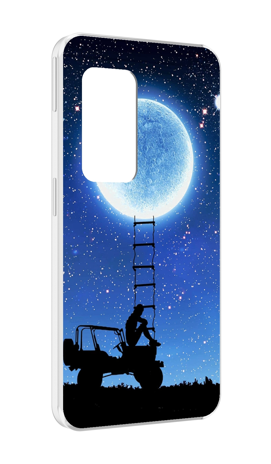 

Чехол MyPads Машина-на-лун для UleFone Power Armor X11 Pro, Прозрачный, Tocco
