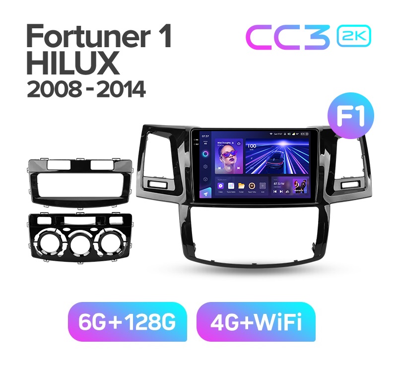 Магнитола TEYES TOYOTA HILUX 2008-2015 г CC3 2K 6128ГБ 4289000₽