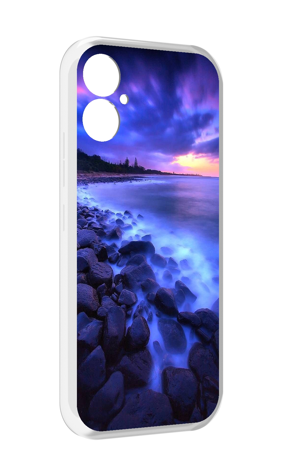

Чехол MyPads неоновый берег для Tecno Spark 9 Pro \ Spark 9T, Прозрачный, Tocco